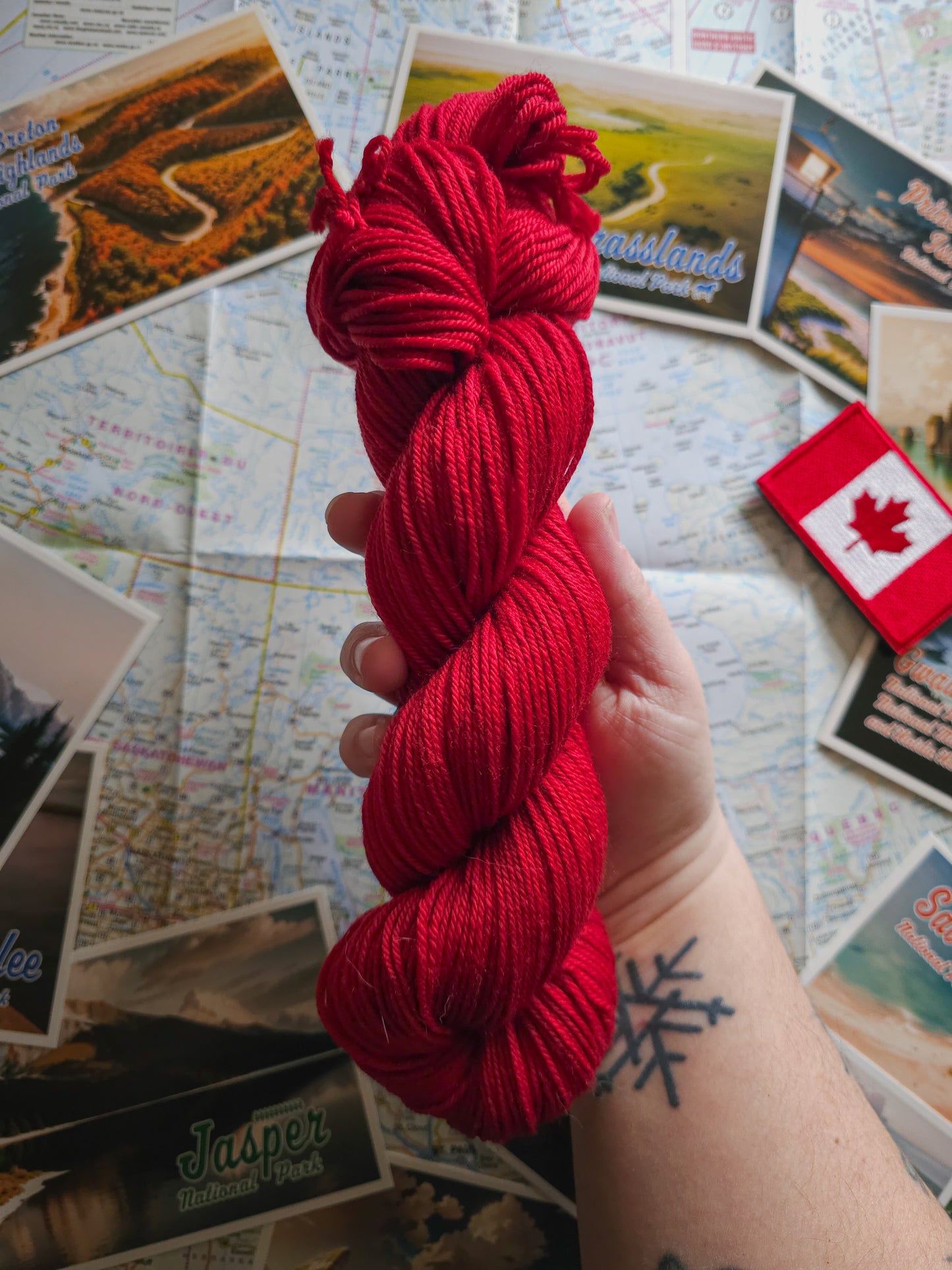 "Made in Canada" Blanket Kit (YARN ONLY)