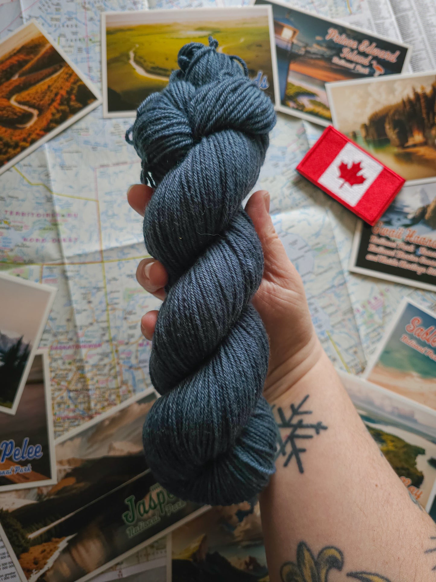 "Made in Canada" Blanket Kit (YARN ONLY)