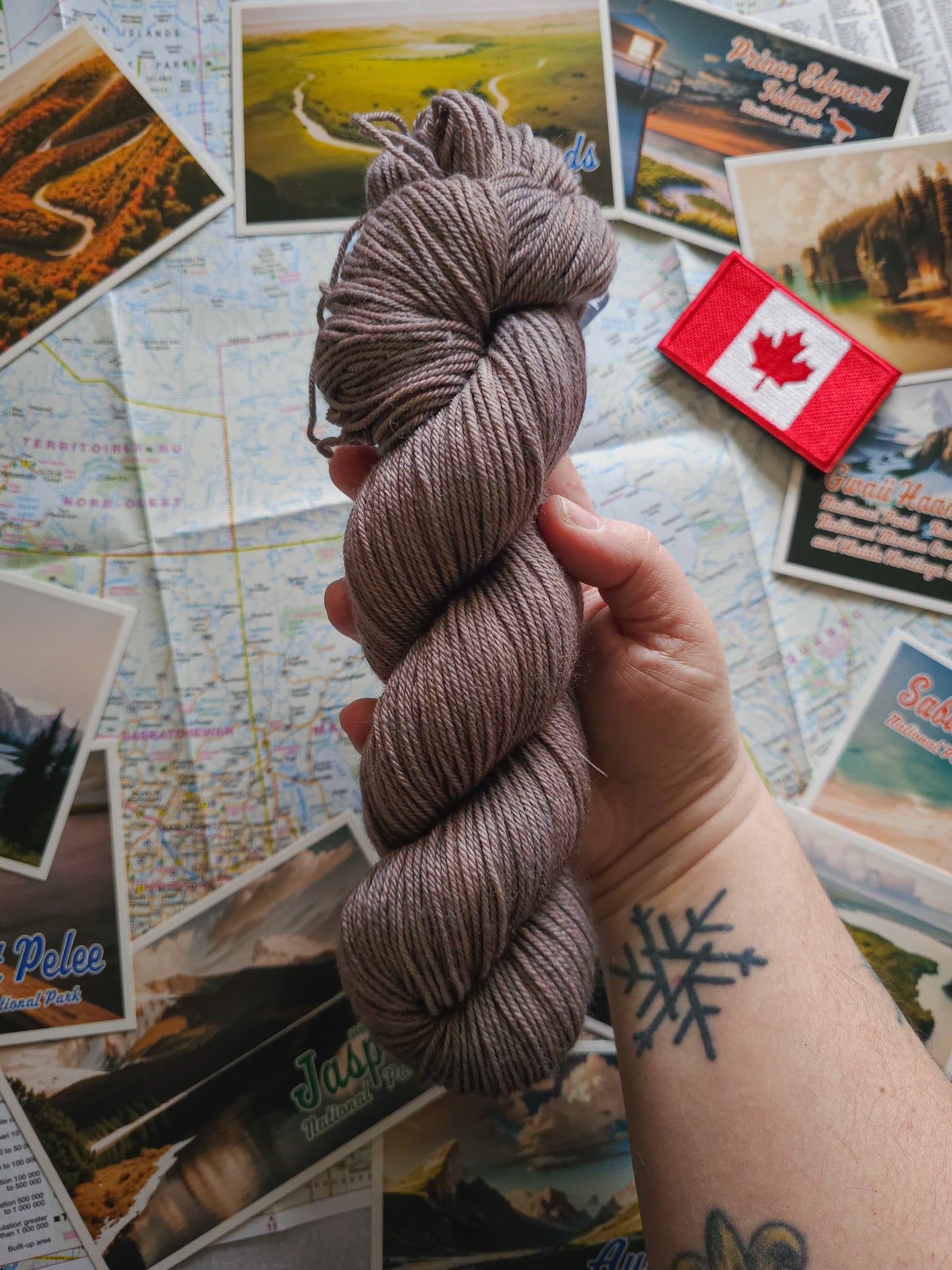"Made in Canada" Blanket Kit (YARN ONLY)