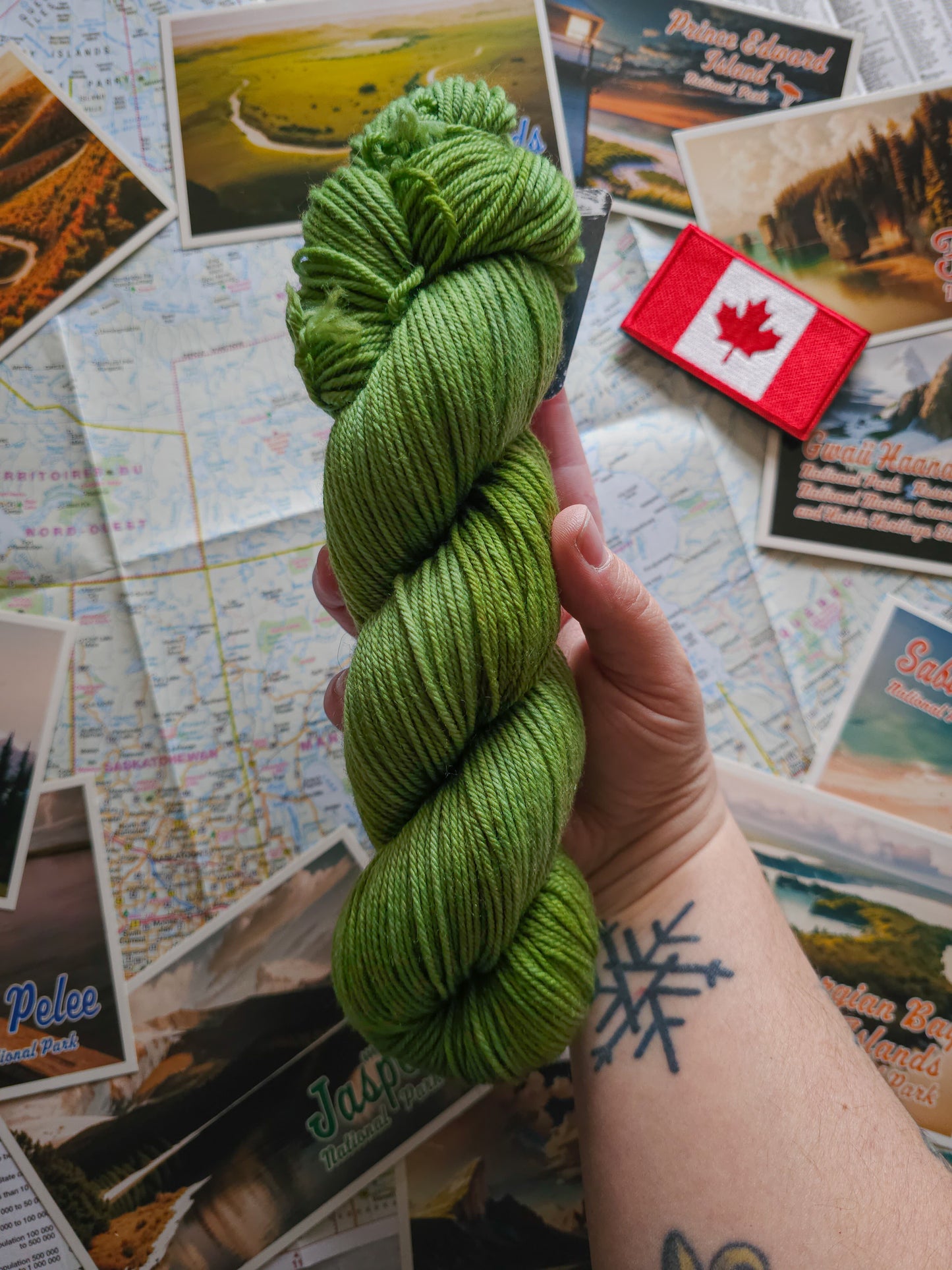 "Made in Canada" Blanket Kit (YARN ONLY)