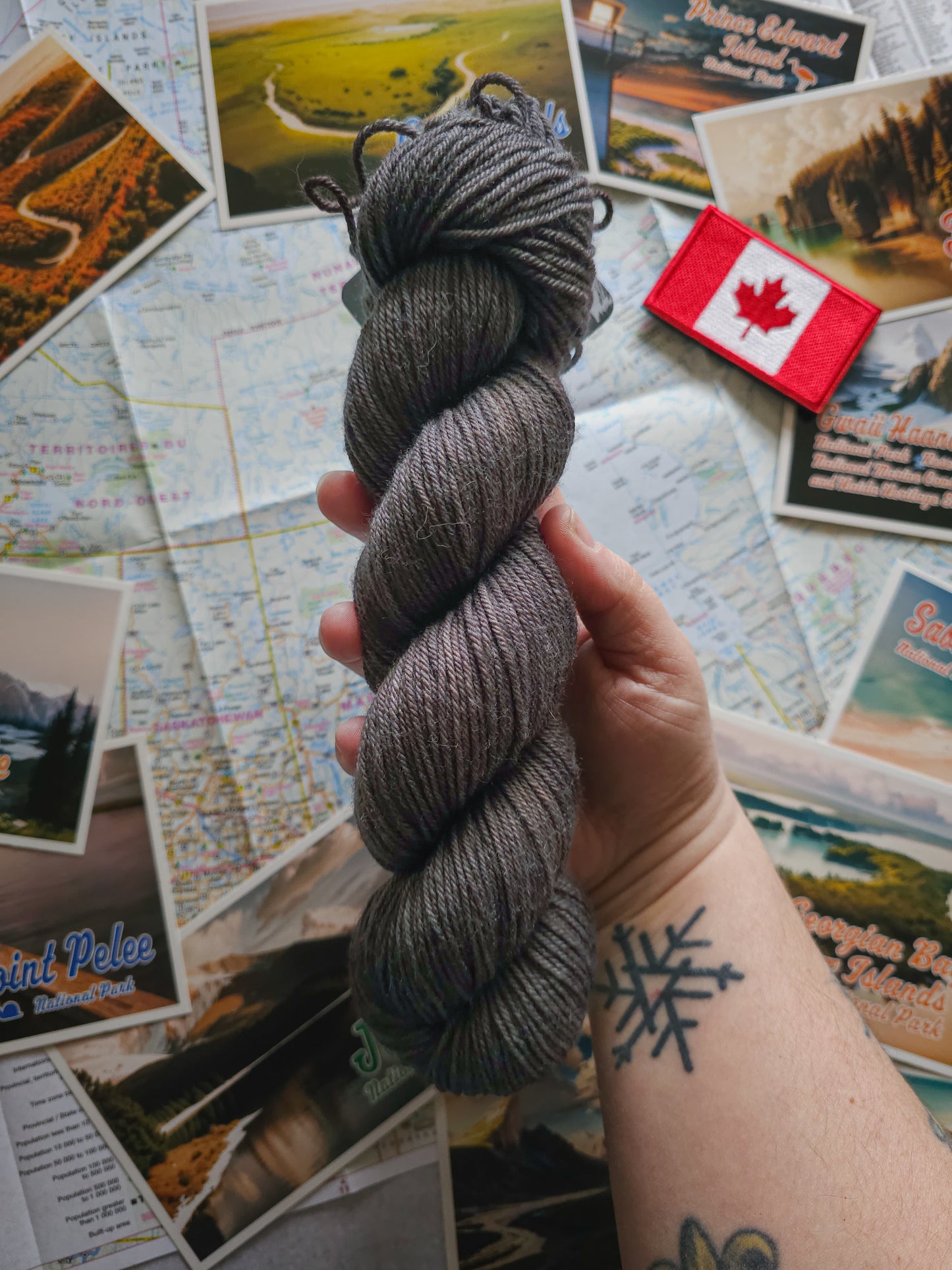 "Made in Canada" Blanket Kit (YARN ONLY)
