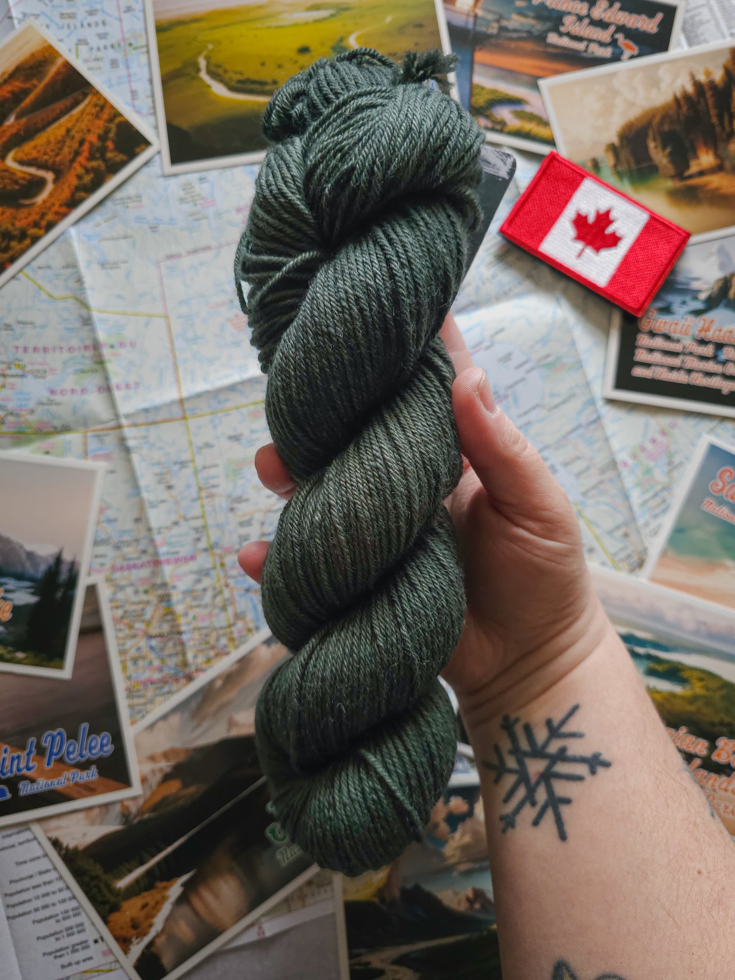 "Made in Canada" Blanket Kit (YARN ONLY)