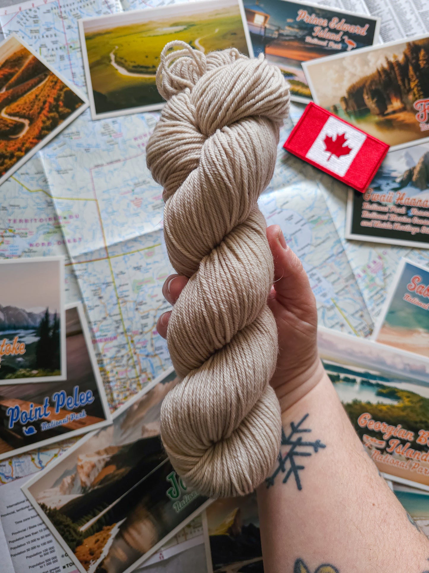 "Made in Canada" Blanket Kit (YARN ONLY)