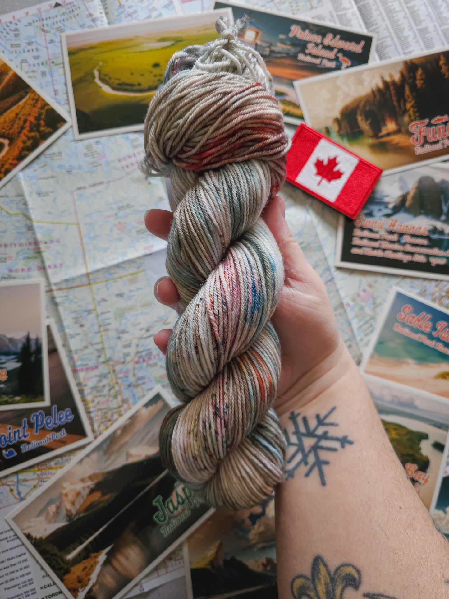 "Made in Canada" Blanket Kit (YARN ONLY)
