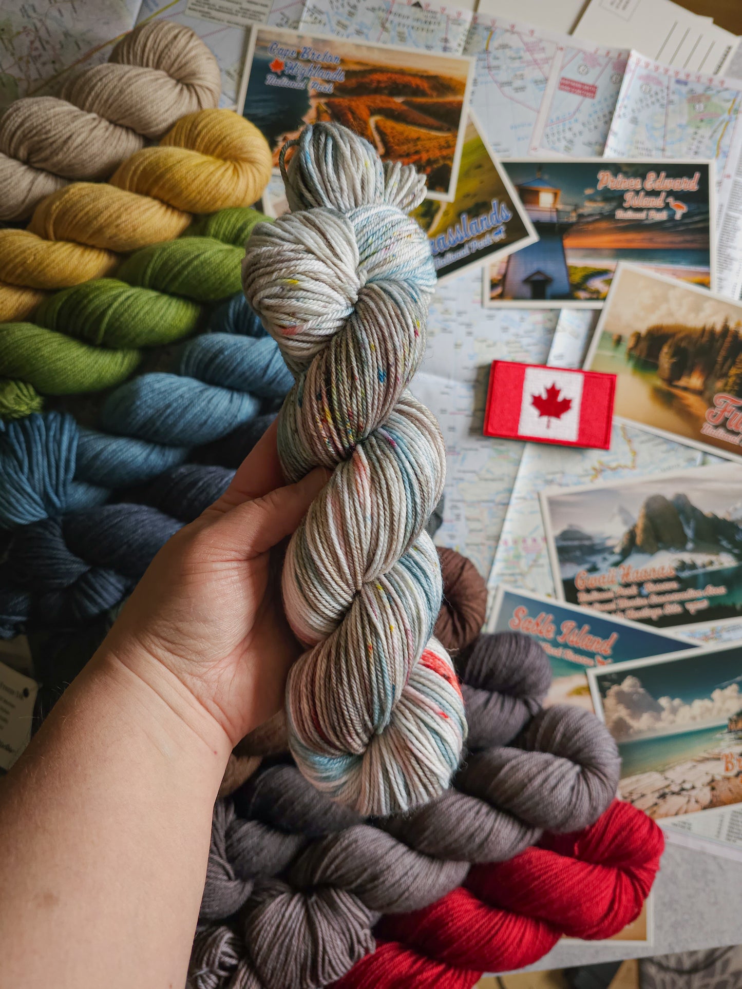 "Made in Canada" Blanket Kit (YARN ONLY)