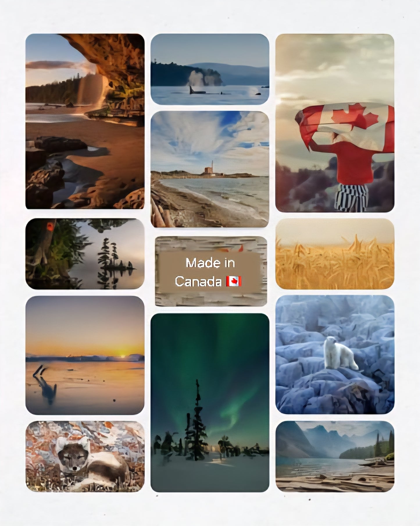 "Made in Canada" Blanket Kit (YARN ONLY)