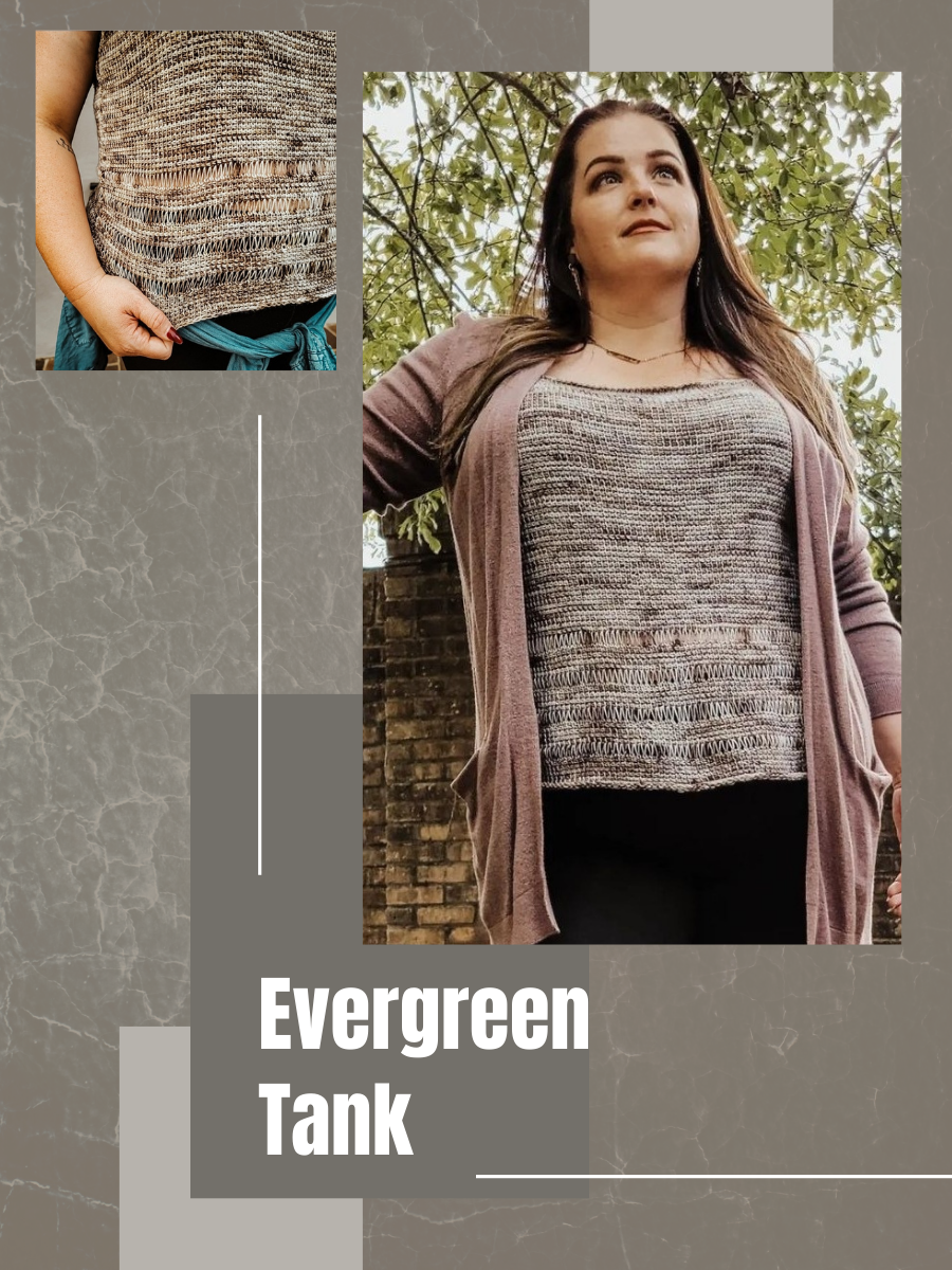 Evergreen Tunisian Tank Kit (Yarn + Pattern)