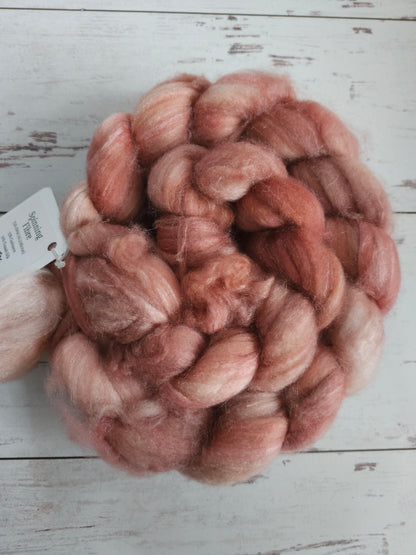 Himalayan Pink Salt on MCS (Spinning Fibre)