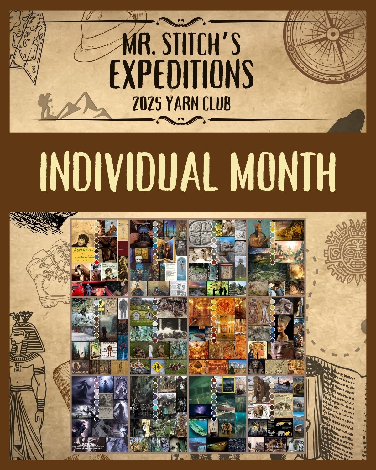 Mr. Stitch's Expeditions - INDIVIDUAL MONTH