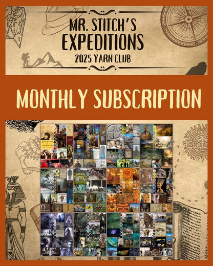 Mr. Stitch's Expeditions - MONTHLY SUBSCRIPTION