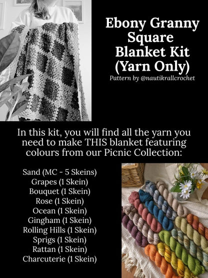 Crochet Blanket Kits (YARN ONLY - Ready to Ship)