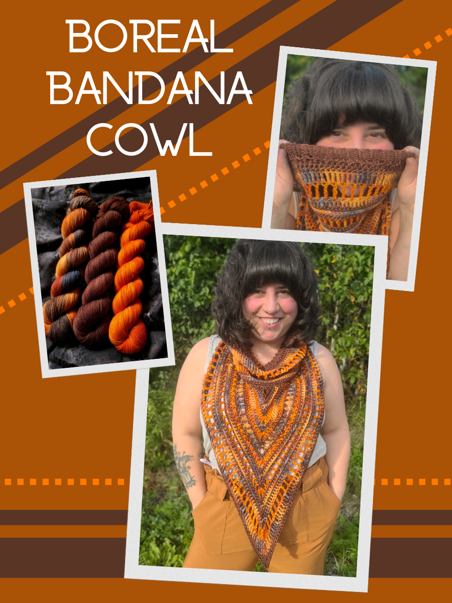 Boreal Bandana Cowl Kit (Yarn + Pattern)