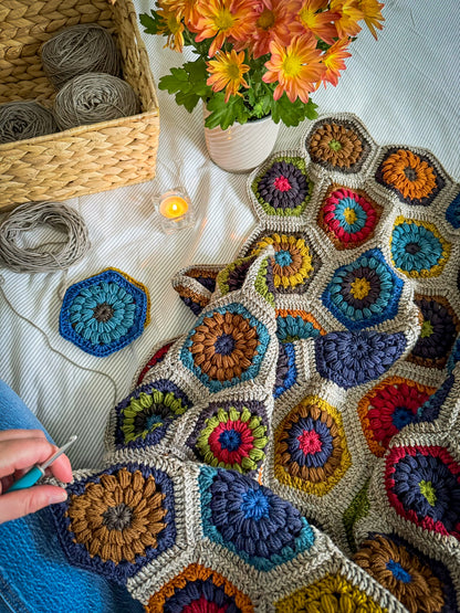 Freya Hexie Blanket Kit (YARN ONLY)