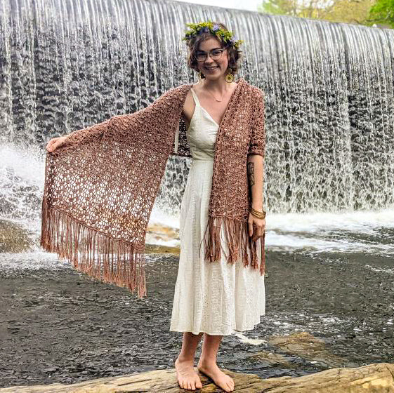 Moonflower (Blanket) Scarf Pattern (Crochet)