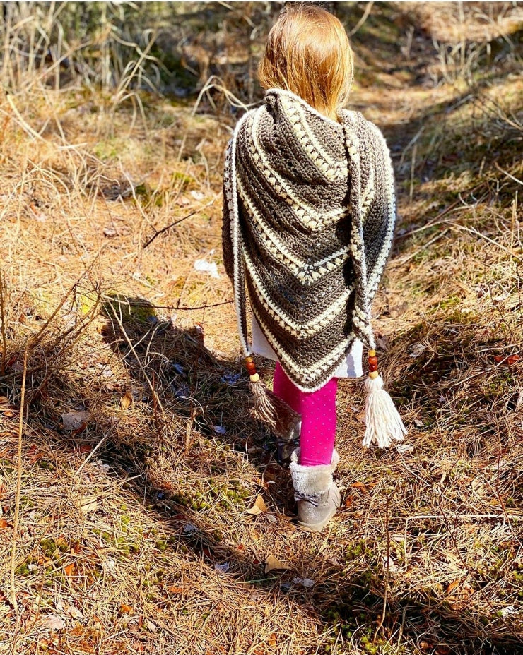 Wind and Tides Triangle Scarf Pattern (Crochet)