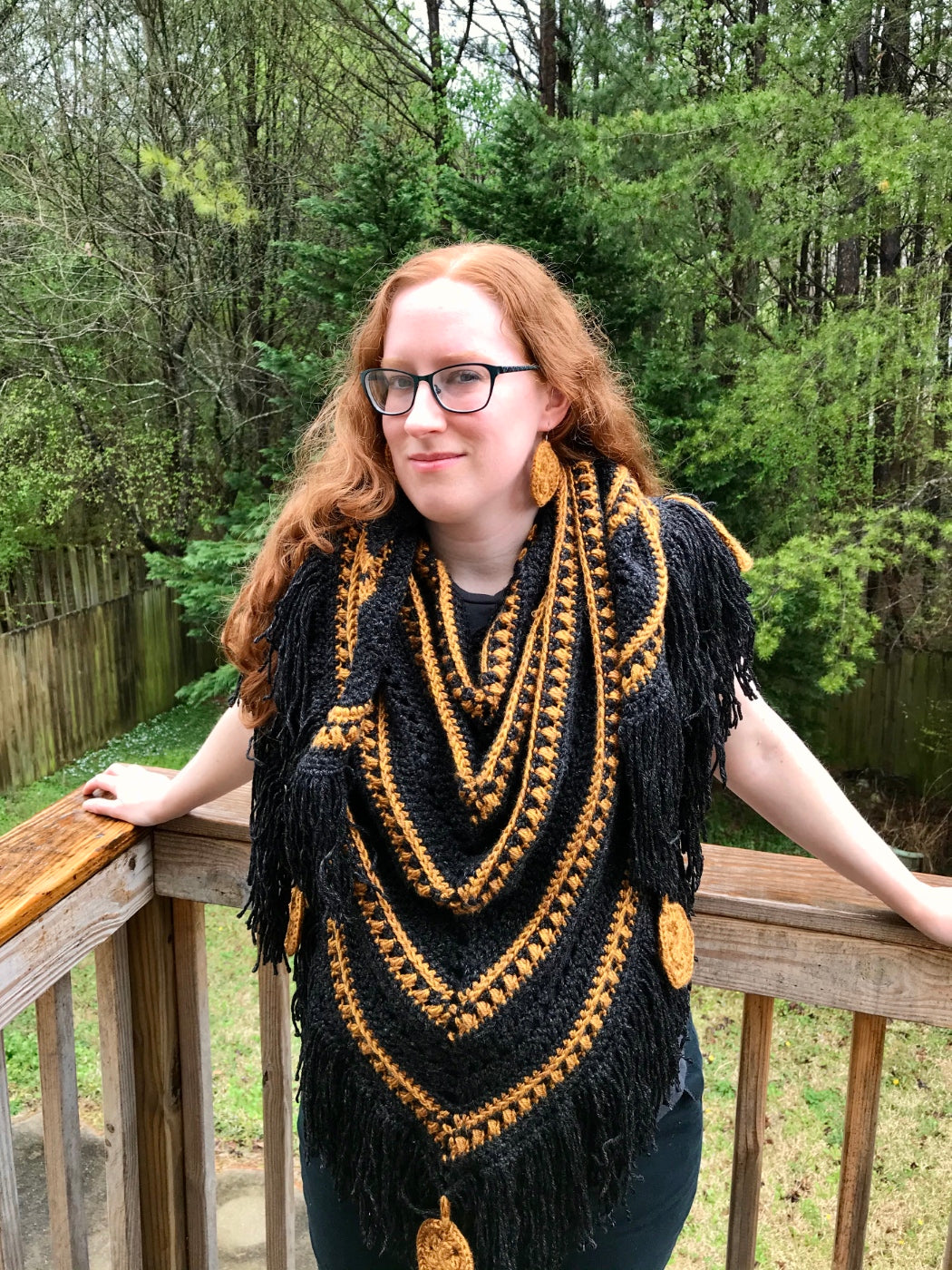 Wind and Tides Triangle Scarf Pattern (Crochet)