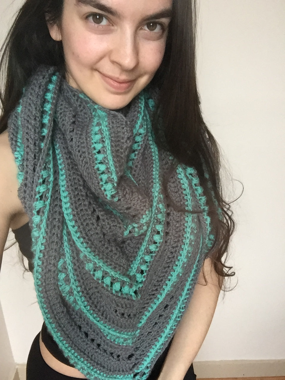 Wind and Tides Triangle Scarf Pattern (Crochet)