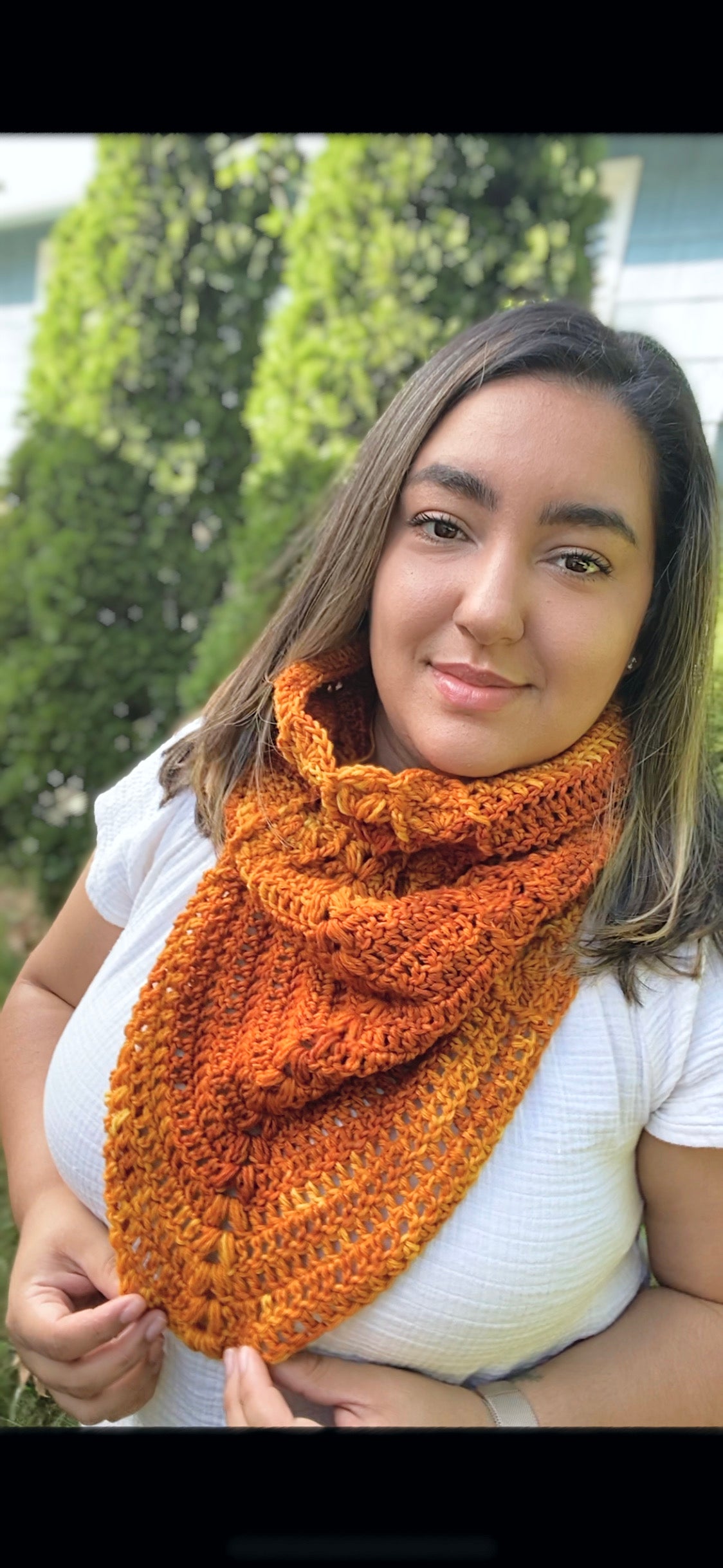 Pebbles Triangle Cowl Pattern (Crochet)