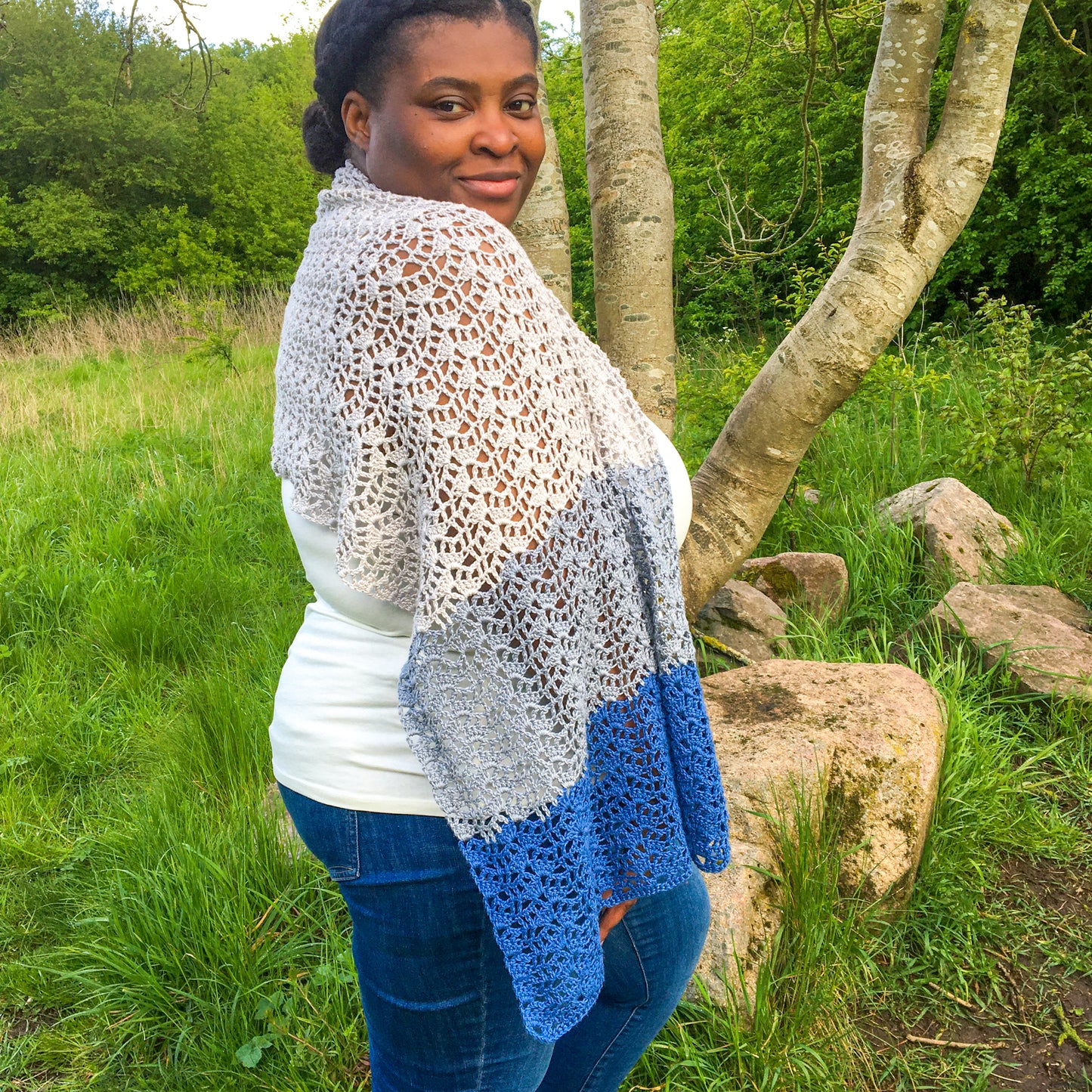 Moonflower (Blanket) Scarf Pattern (Crochet)